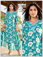 Premium Rayon Print 3-Piece Traditional Ethnic Combo Set