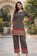 Premium Heavy Cotton Kalamkari Casual Wear Co-ord Set