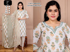 Elegant V-Neck Embroidered Cotton Dupatta Set 3pc