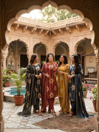 Heritage Floral Discharge Print Salwar Suit Set 3pc