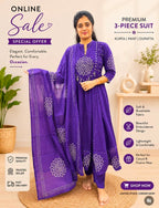 Premium Cotton 60-60 Embroidered 3pc Kurta Pant Dupatta Set