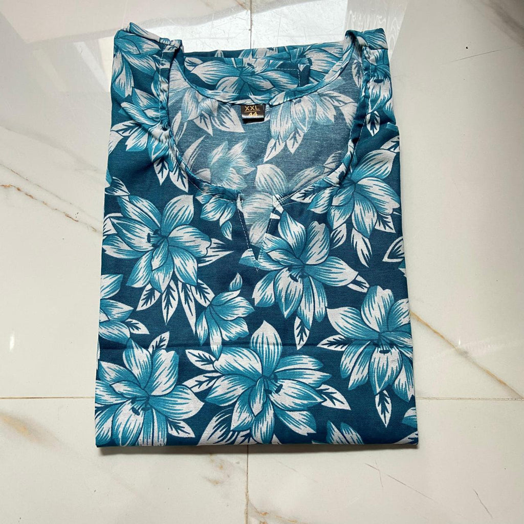 PC Cotton Printed Short Kurta