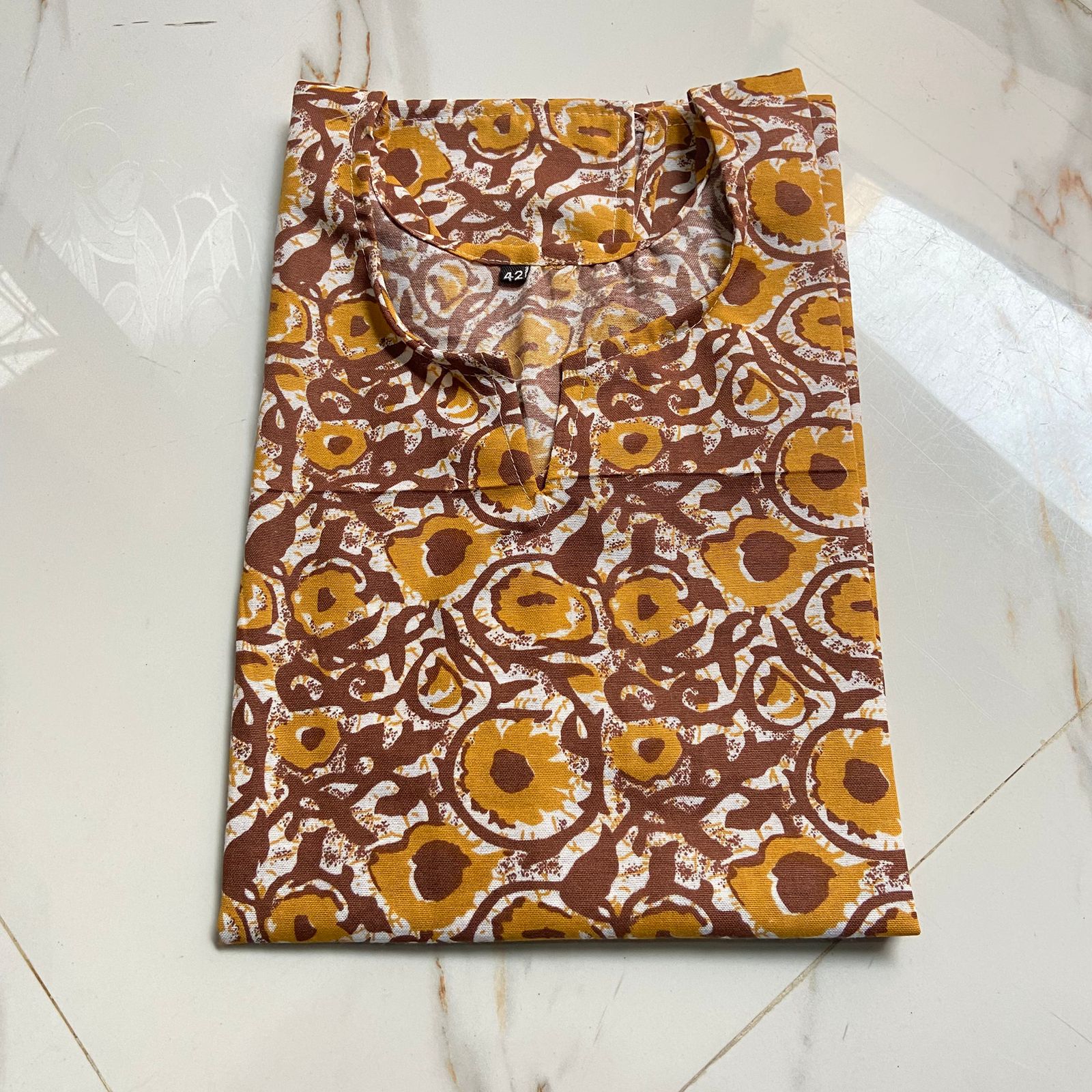 PC Cotton Printed Short Kurta