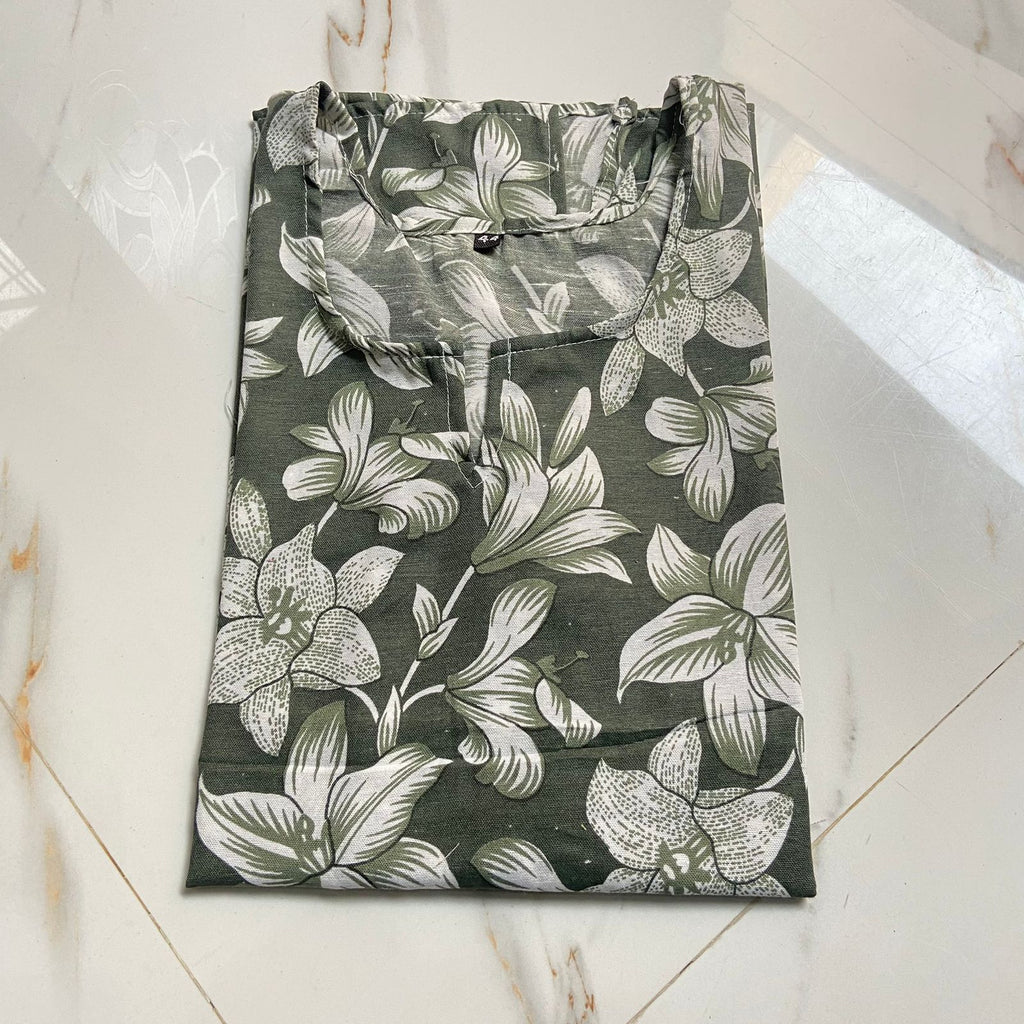 PC Cotton Printed Short Kurta