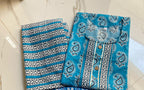 Plus Size Cotton PC Printed 2pc Suit Set