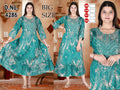 Plus Size Rayon Anarkali Frock with Heavy Embroidered Yoke (3XL-6XL Combo)