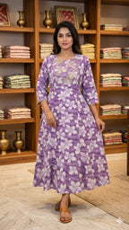 Plus Size Rayon Anarkali Frock with Heavy Embroidered Yoke (3XL-6XL Combo)