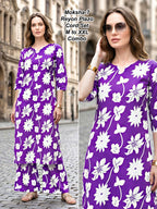 Moksha-6 Premium 17kg Rayon Floral Print Kurti & Palazzo Cord Set Combo (M to XXL)