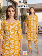 Chic Peach Lafar Print 2-Piece Co-Ord Set