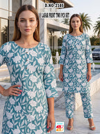 Chic Peach Lafar Print 2-Piece Co-Ord Set