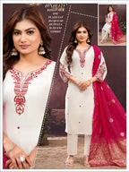 Designer Roman Silk 3pc Combo Suit Set
