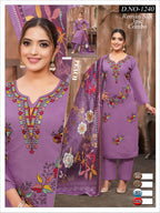 Designer Roman Silk 3pc Plazo Set