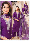 Designer Roman Silk 3pc Plazo Set