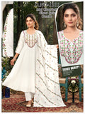 Designer Mal Chanderi Heavy Ghera 3pc Suit Set frock