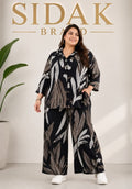 SIDAK Plus Size Designer Printed Co-Ord Set – 22 kg Heavy Rayon