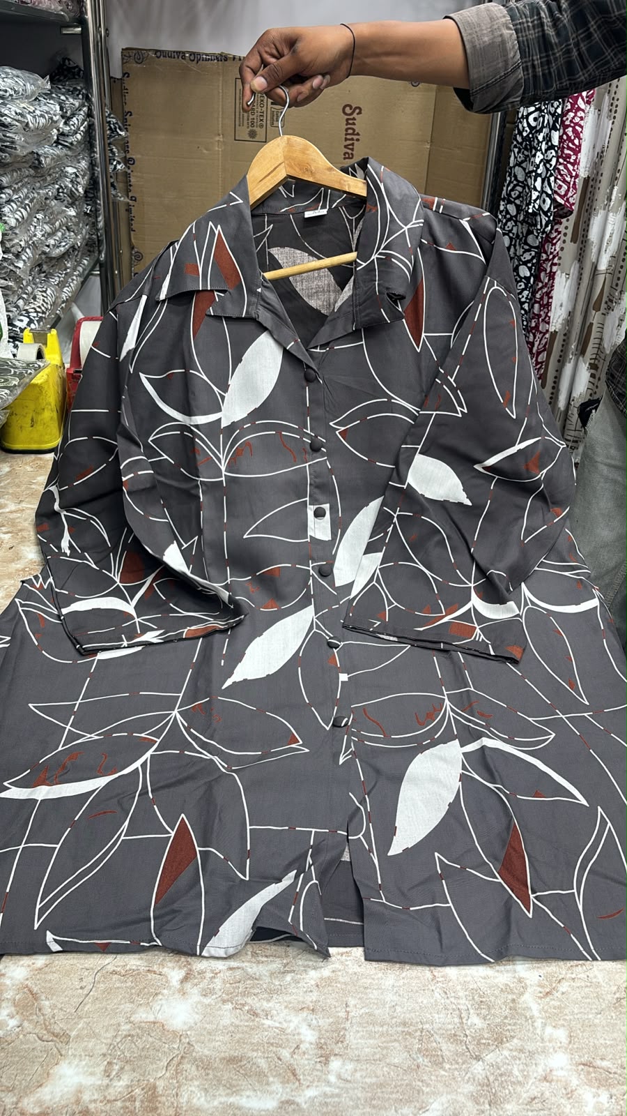 SIDAK Plus Size Designer Printed Co-Ord Set – 22 kg Heavy Rayon