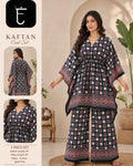 Trendy Pure Cotton Kalamkari / Ajrakh Printed Kaftan Co-Ord Set with Plazo (Sizes M to XXL)