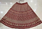 Traditional Cotton Ajrakh Print Short Kurti with Skirt & Dupatta Set