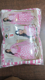 Plus Size Cotton Frock Style Printed Set with Matching Dupatta