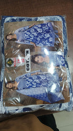 Plus Size Cotton Frock Style Printed Set with Matching Dupatta