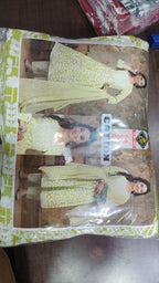 Plus Size Cotton Frock Style Printed Set with Matching Dupatta