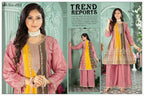 Fancy Collection Georgette White Embroidery & Mirror Work Peplum Top with Plazo & Plain Dupatta Set