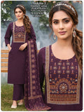 Ankita-4 Dhabbu Cotton Ajrak Print Yoke Kurti, Plazo & Mal Cotton Dupatta Set with 2 Side Pockets