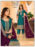 Gorgeous Vichitra Silk Heavy Embroidered Suit Set with Scalloped