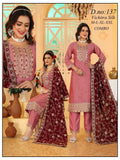 Vichitra Silk Embroidered Suit Set with Rich Heavy Border Dupatta