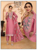 Graceful Vichitra Silk Embroidered 3Pc Suit Set with Matching Dupatta