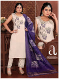Boutique Taste Plus Size Silk Suit Set with Cotton Lining & 2.5m Dupatta