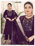 Regal Bottle Green Heavy Roman Silk Suit Set with Cotton Lining & Banarasi Dupatta 3pc