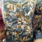 Women Floral Printed Rayon 14KG Collar A-Line Kurta Palazzo Co-Ord Set