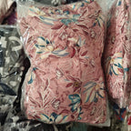 Women Floral Printed Rayon 14KG Collar A-Line Kurta Palazzo Co-Ord Set