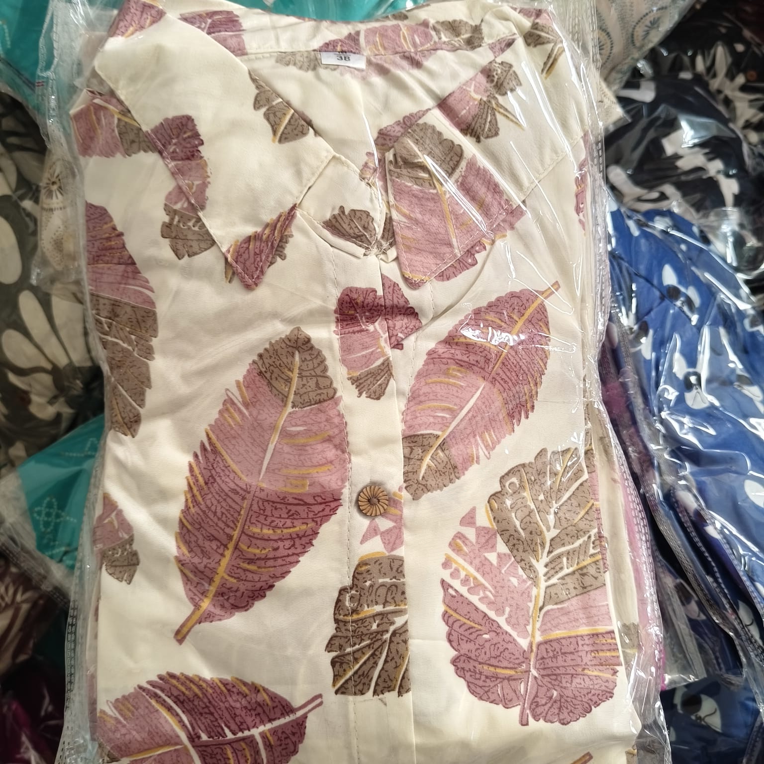 Women Floral Printed Rayon 14KG Collar A-Line Kurta Palazzo Co-Ord Set
