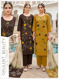 Dhabu Cotton Kurta Set with Mal Cotton Dupatta 3pc