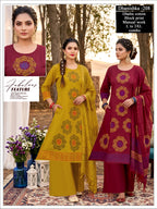 Women Dhabu Cotton Block Print Manual Work Kurta Set with Mal Cotton Dupatta 3pc