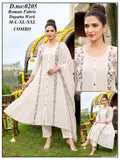 Roman Silk Heavy Coil Work Anarkali Flared Kurti Set with Plazo & Dupatta