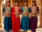Premium Heavy Embroidered Fendi Fabric 3pc Festive Suit Set
