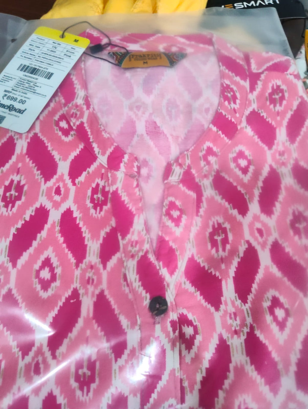 Ikkat Print Liva Approved Rayon Kurti