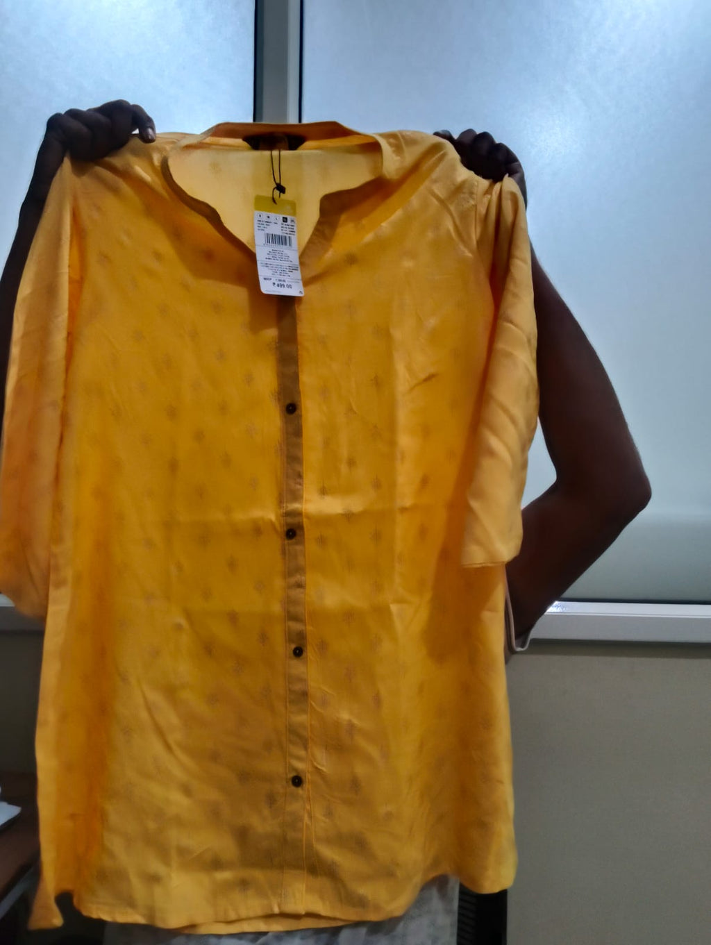 Ikkat Print Liva Approved Rayon Kurti
