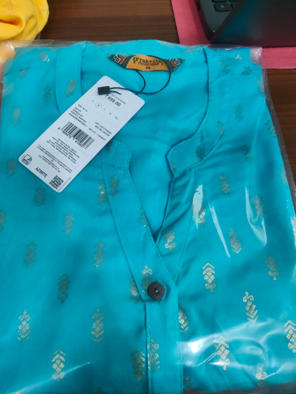 Ikkat Print Liva Approved Rayon Kurti